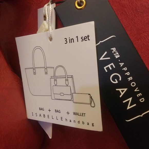 Isabelle Handbags Vegan 3 in 1 Satchel and wallet set - Picture 3 of 9